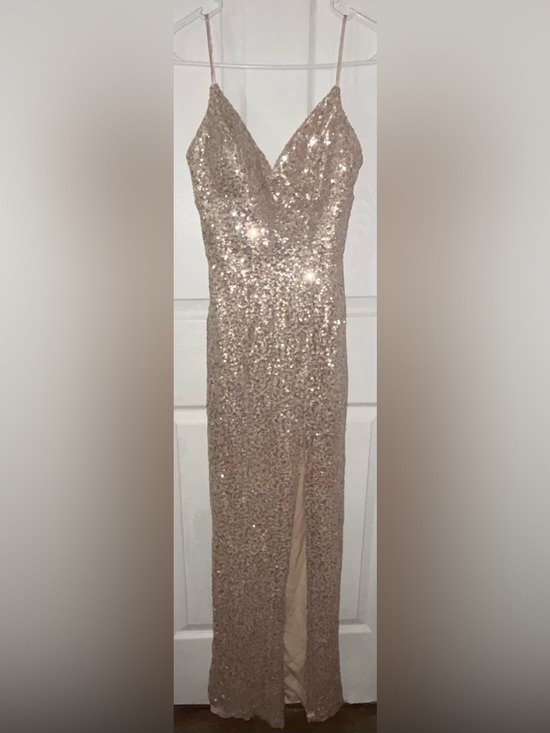 B. Smart Dresses & Skirts - B. Smart Sequin Maxi Dress in Gold Sparkle